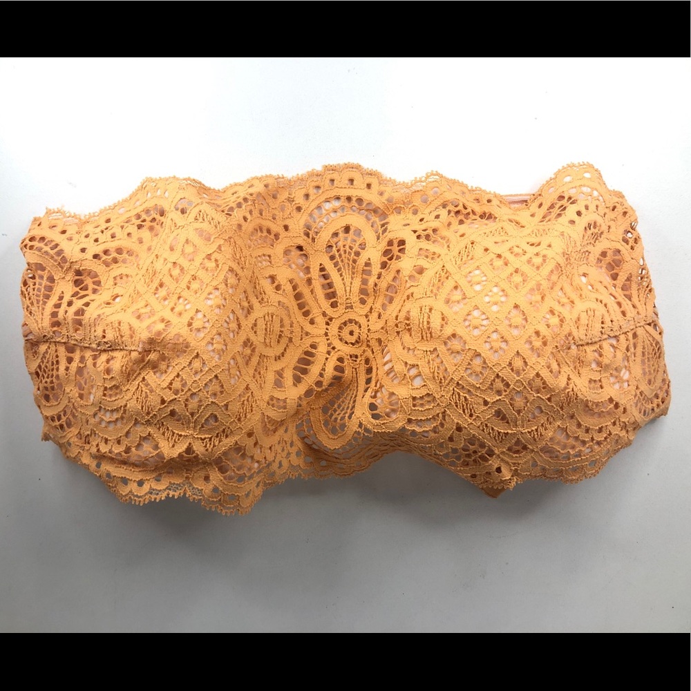 Victorias Secret Lined Balconette Lace Strapless